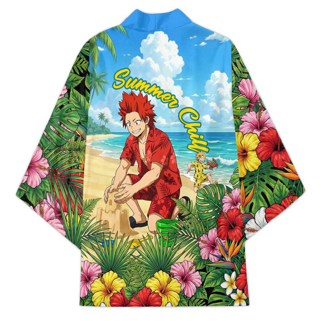 Eijirou Kirishima Summer Chill Kimono Tropical Anime Beach Fun