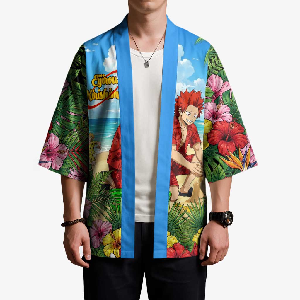 Eijirou Kirishima Summer Chill Kimono Tropical Anime Beach Fun