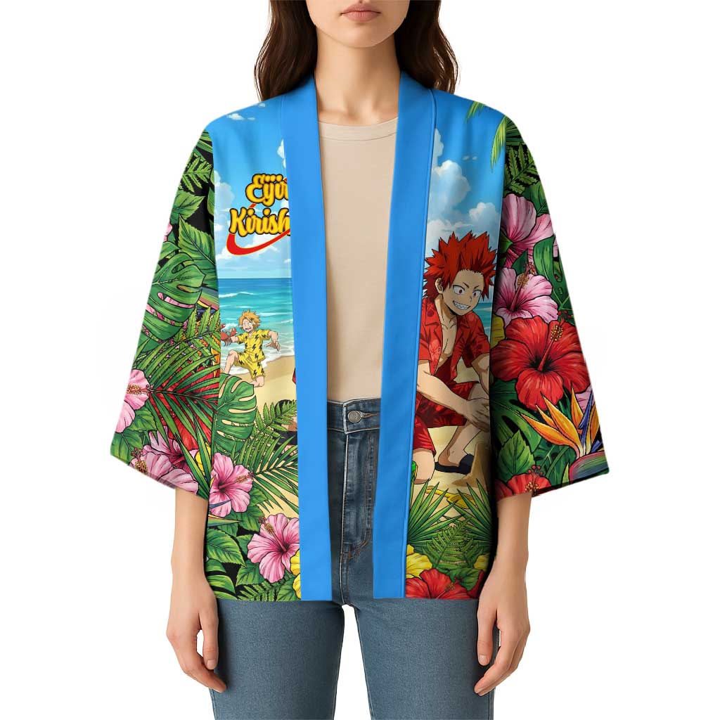 Eijirou Kirishima Summer Chill Kimono Tropical Anime Beach Fun