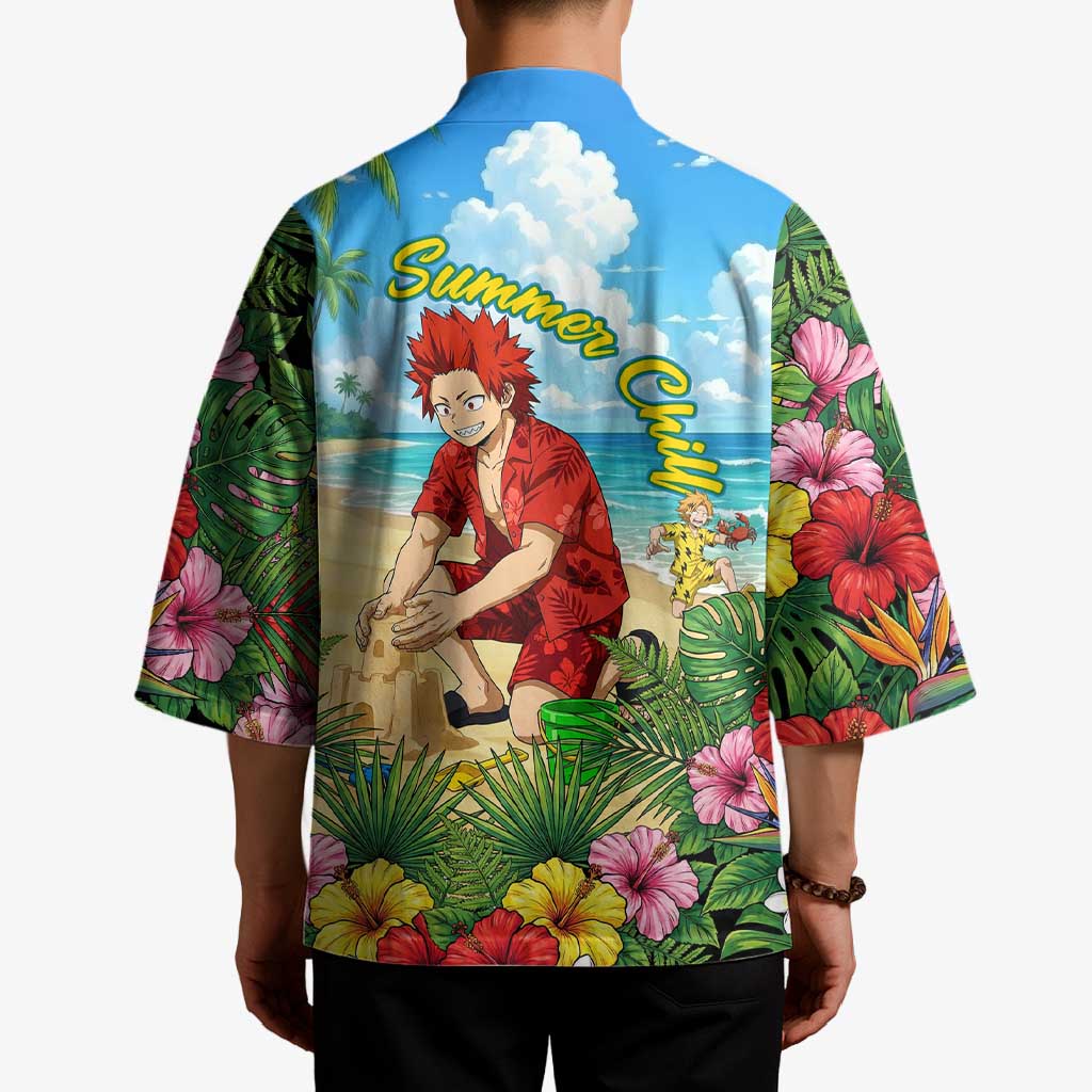 Eijirou Kirishima Summer Chill Kimono Tropical Anime Beach Fun