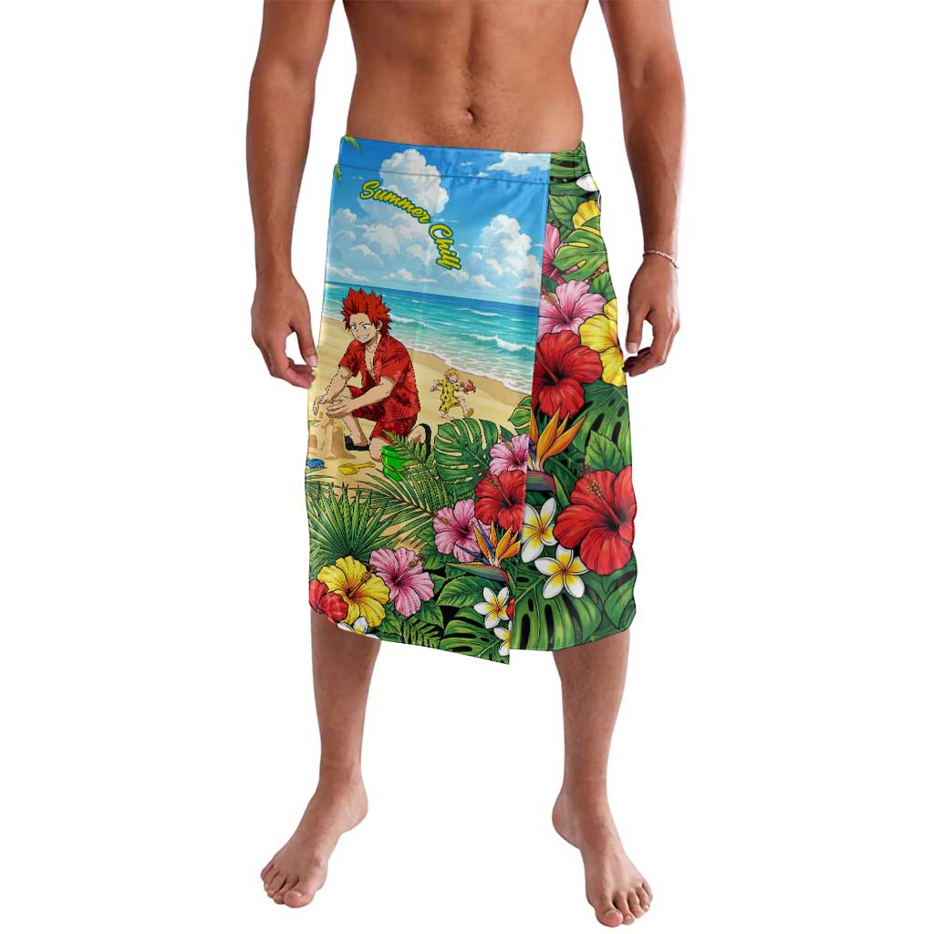 Eijirou Kirishima Summer Chill Lavalava Tropical Anime Beach Fun