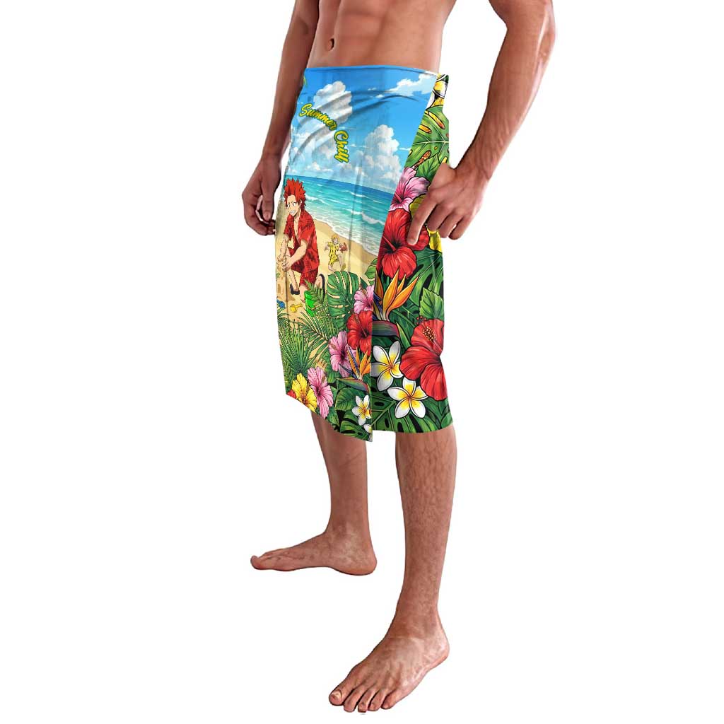 Eijirou Kirishima Summer Chill Lavalava Tropical Anime Beach Fun