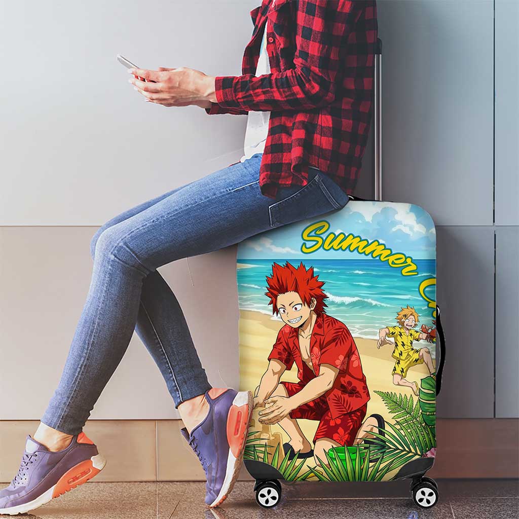 Eijirou Kirishima Summer Chill Luggage Cover Tropical Anime Beach Fun