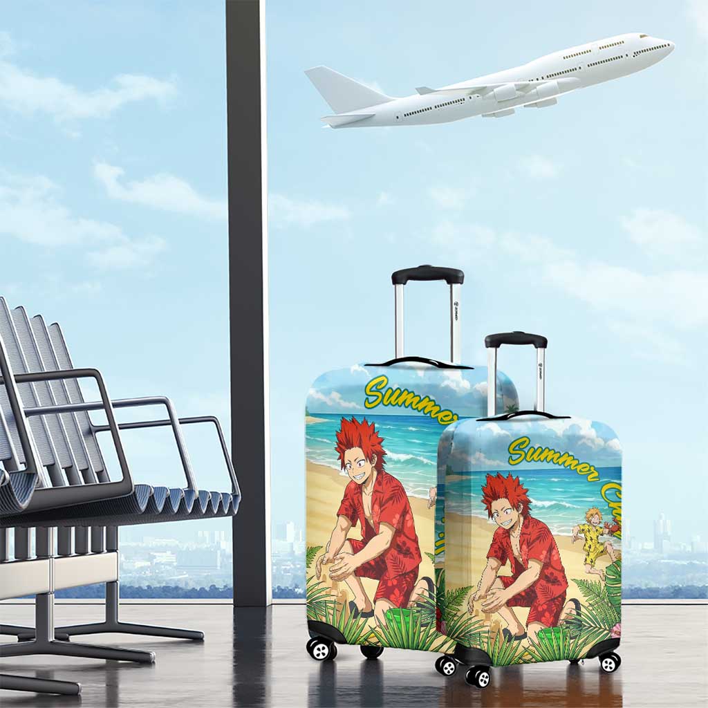 Eijirou Kirishima Summer Chill Luggage Cover Tropical Anime Beach Fun