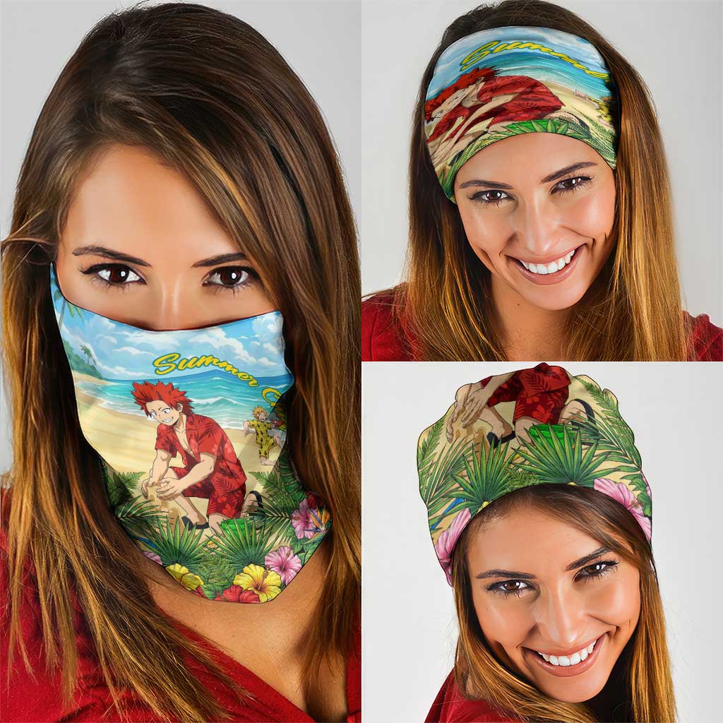 Eijirou Kirishima Summer Chill Neck Gaiter Tropical Anime Beach Fun