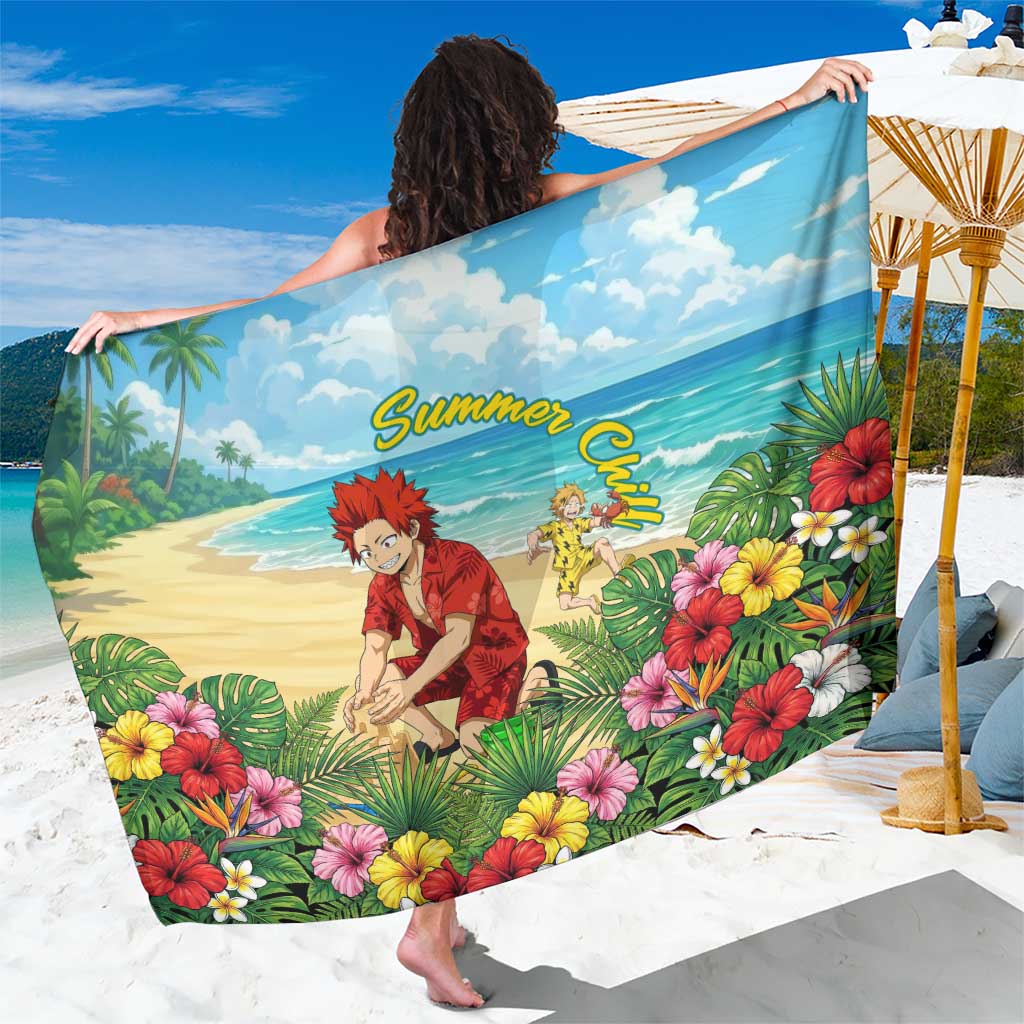 Eijirou Kirishima Summer Chill Sarong Tropical Anime Beach Fun