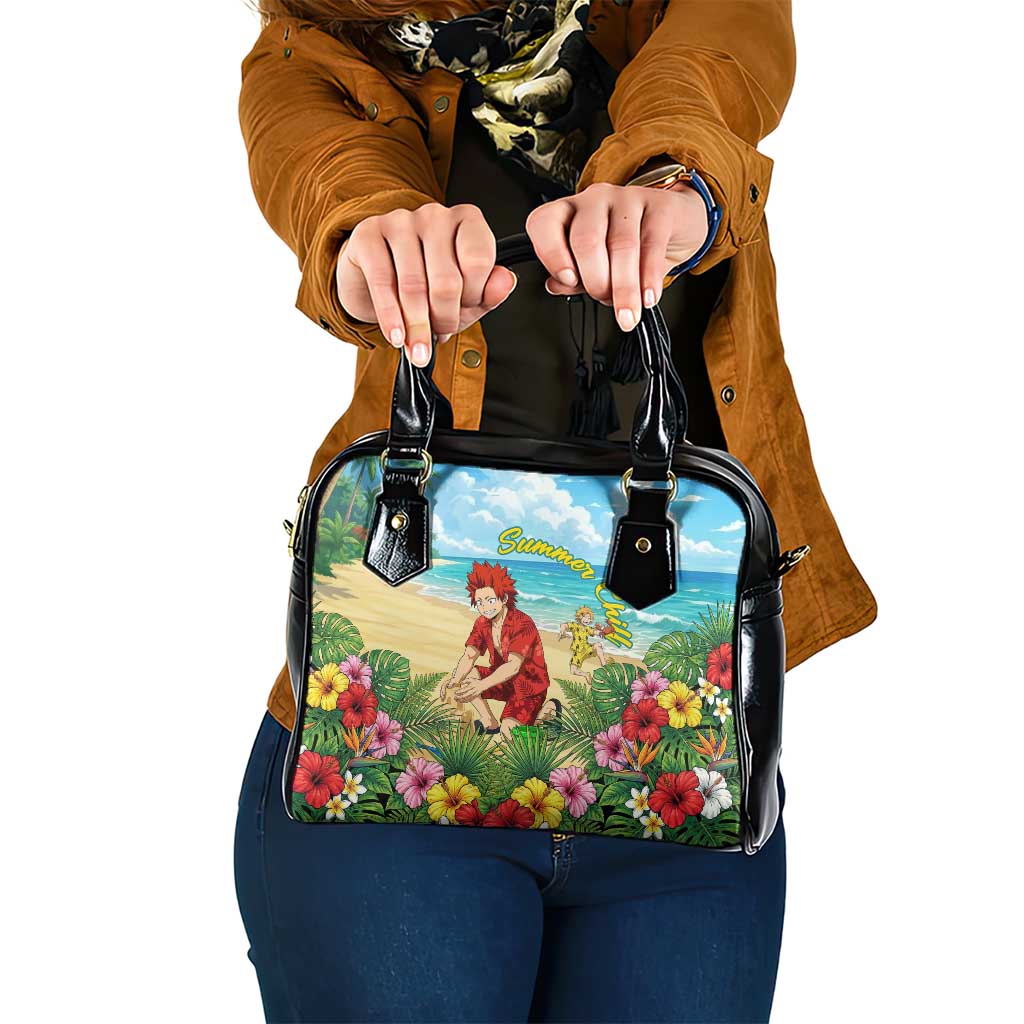 Eijirou Kirishima Summer Chill Shoulder Handbag Tropical Anime Beach Fun