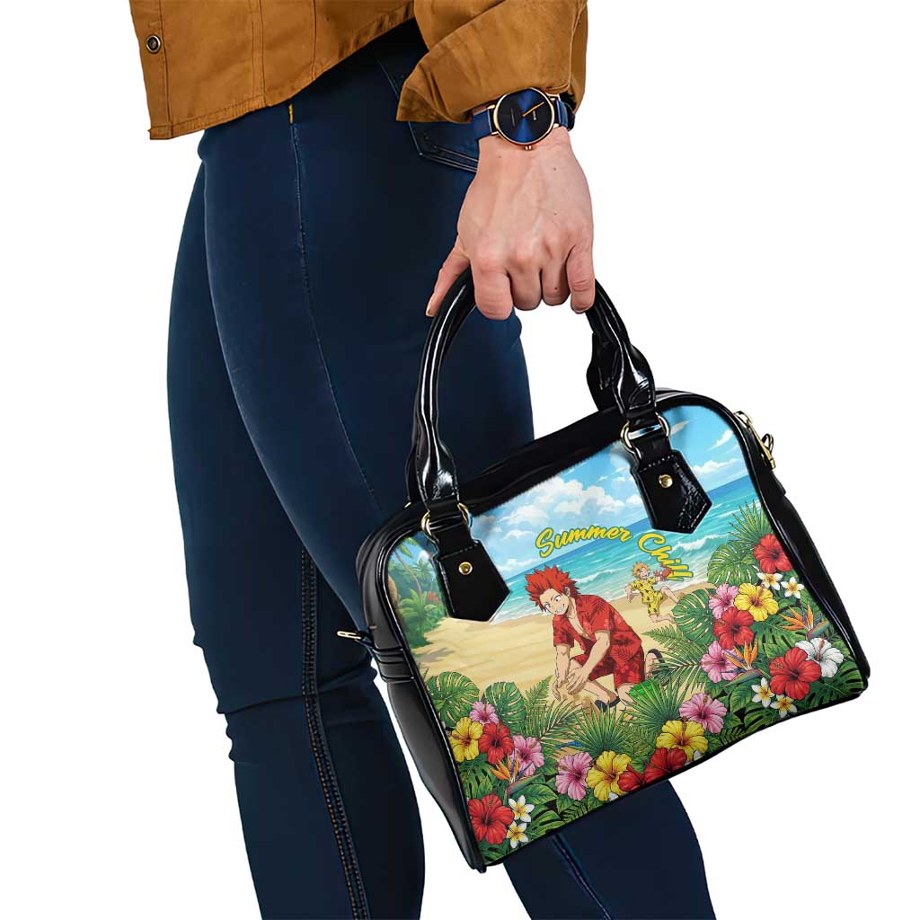 Eijirou Kirishima Summer Chill Shoulder Handbag Tropical Anime Beach Fun