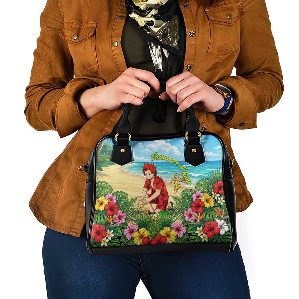 Eijirou Kirishima Summer Chill Shoulder Handbag Tropical Anime Beach Fun