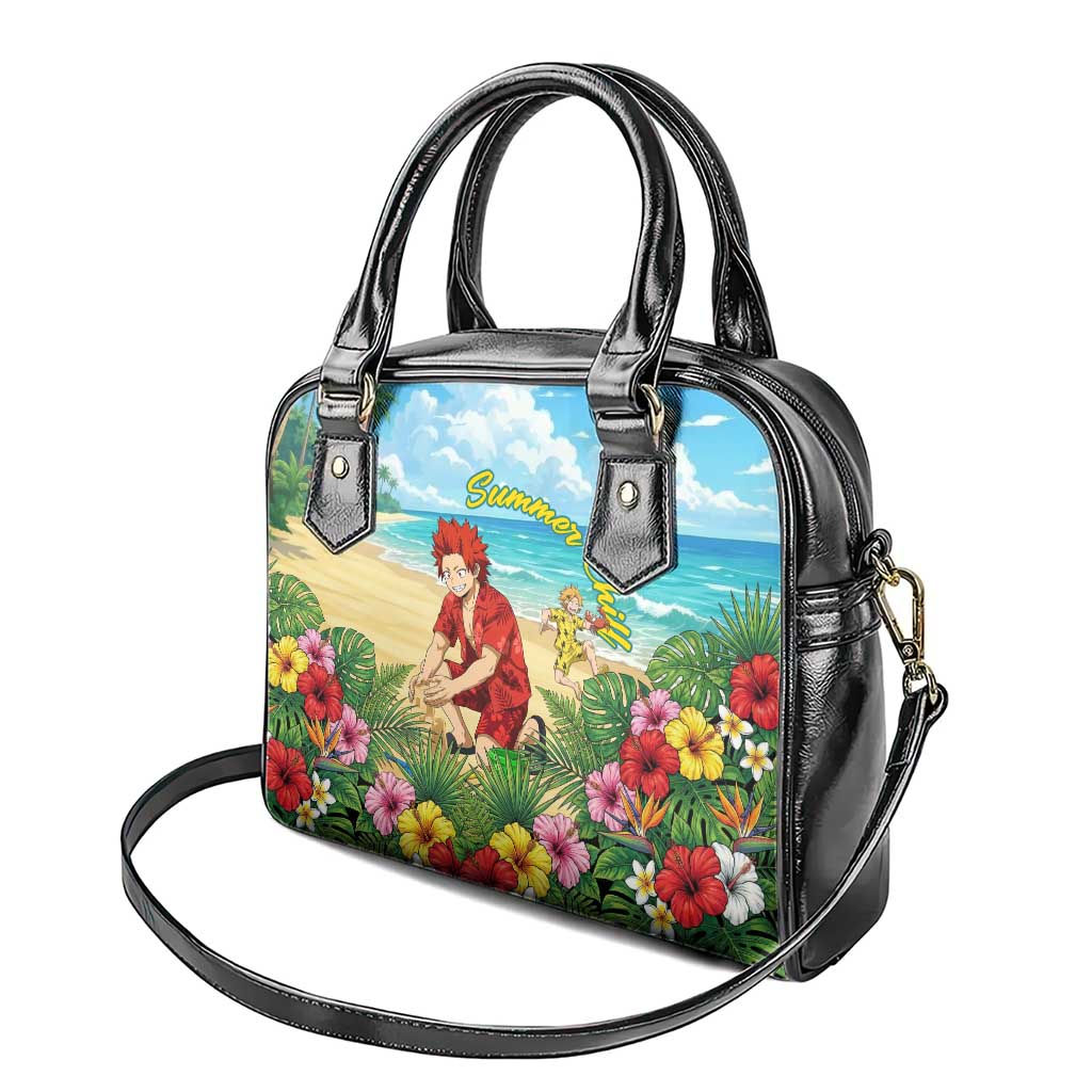 Eijirou Kirishima Summer Chill Shoulder Handbag Tropical Anime Beach Fun