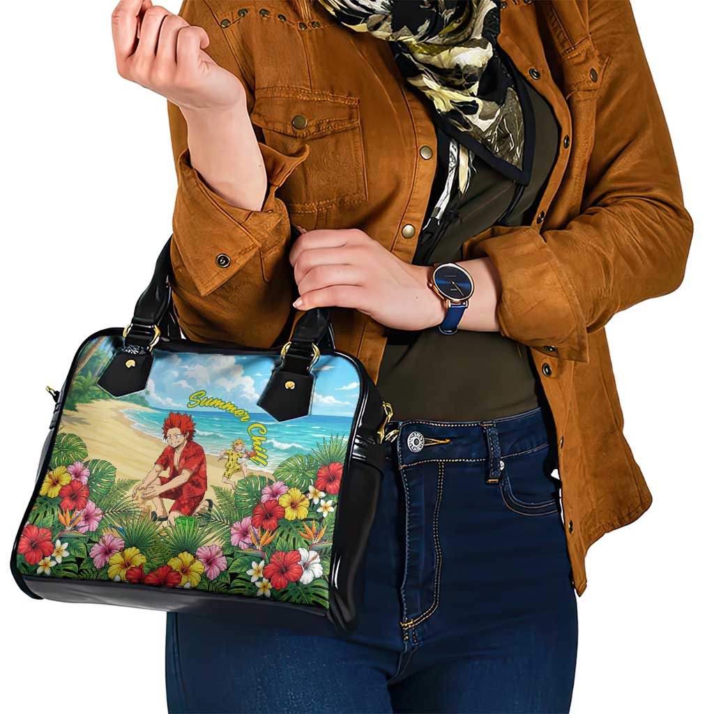 Eijirou Kirishima Summer Chill Shoulder Handbag Tropical Anime Beach Fun