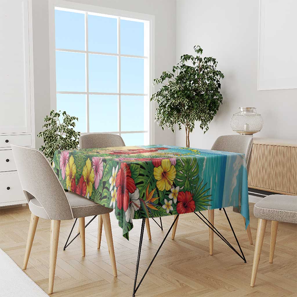 Eijirou Kirishima Summer Chill Tablecloth Tropical Anime Beach Fun