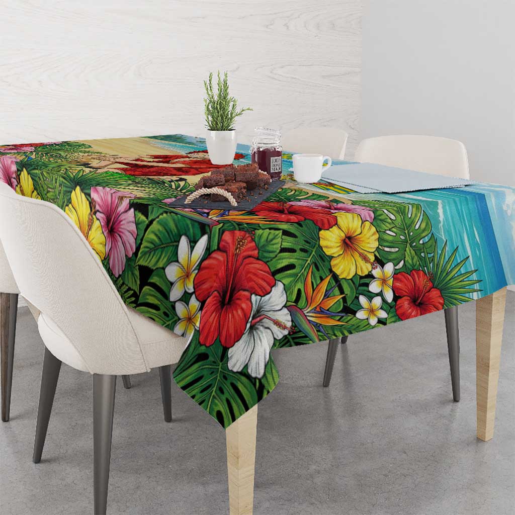 Eijirou Kirishima Summer Chill Tablecloth Tropical Anime Beach Fun