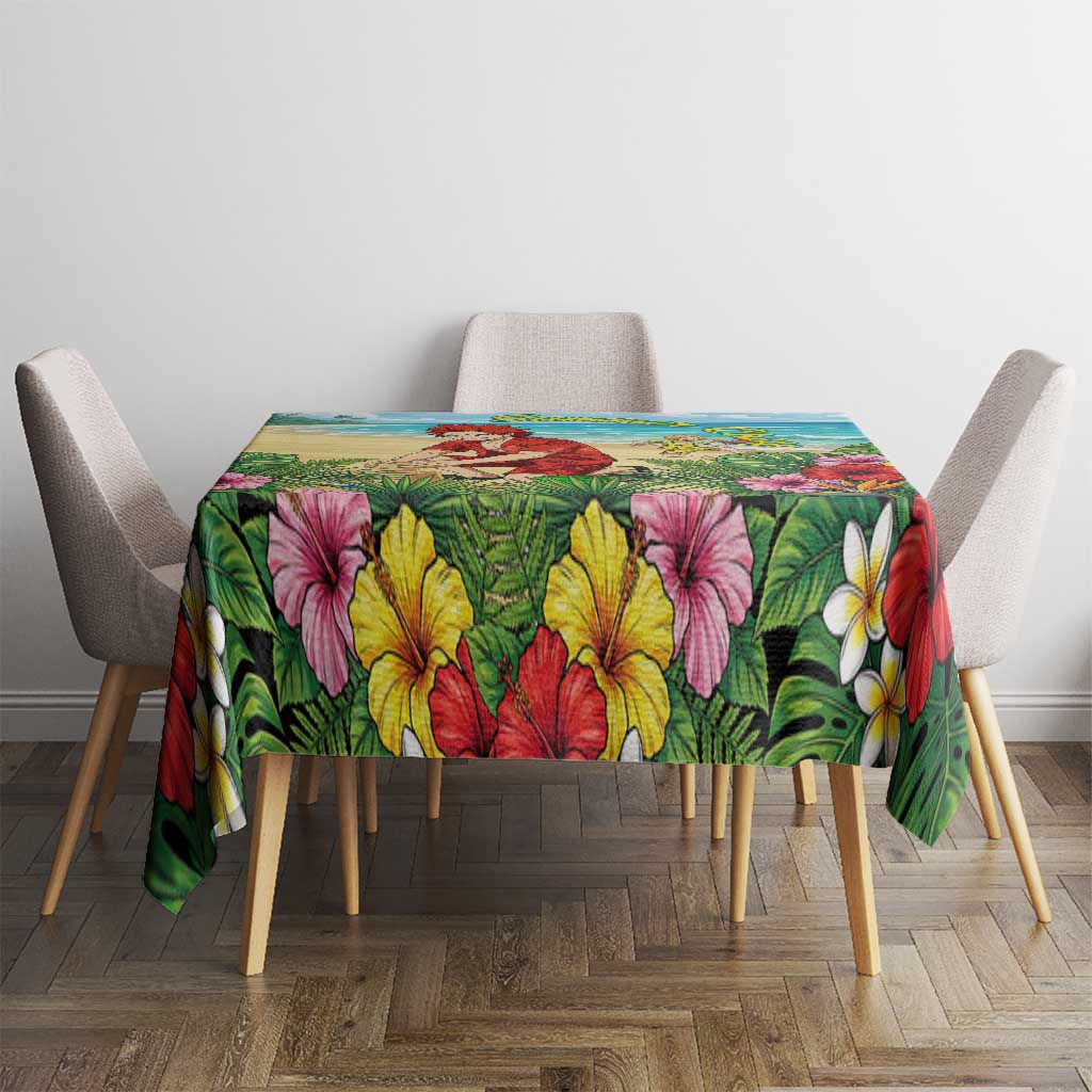 Eijirou Kirishima Summer Chill Tablecloth Tropical Anime Beach Fun