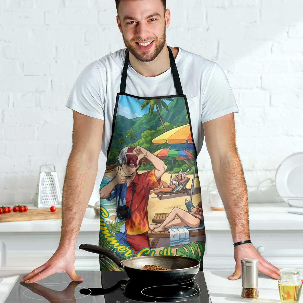 Shoto Todoroki Summer Chill Apron Tropical Anime Leisure Scene