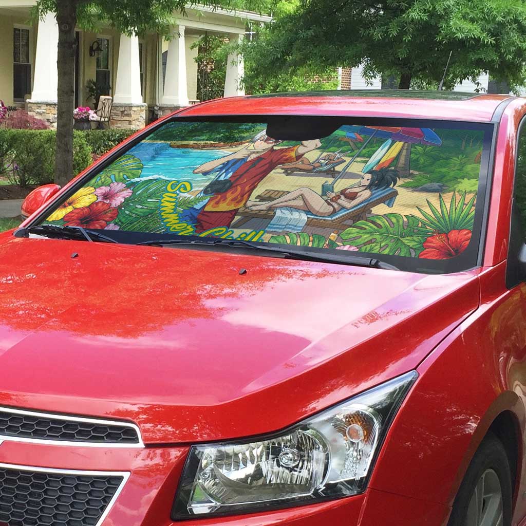 Shoto Todoroki Summer Chill Auto Sun Shade Tropical Anime Leisure Scene