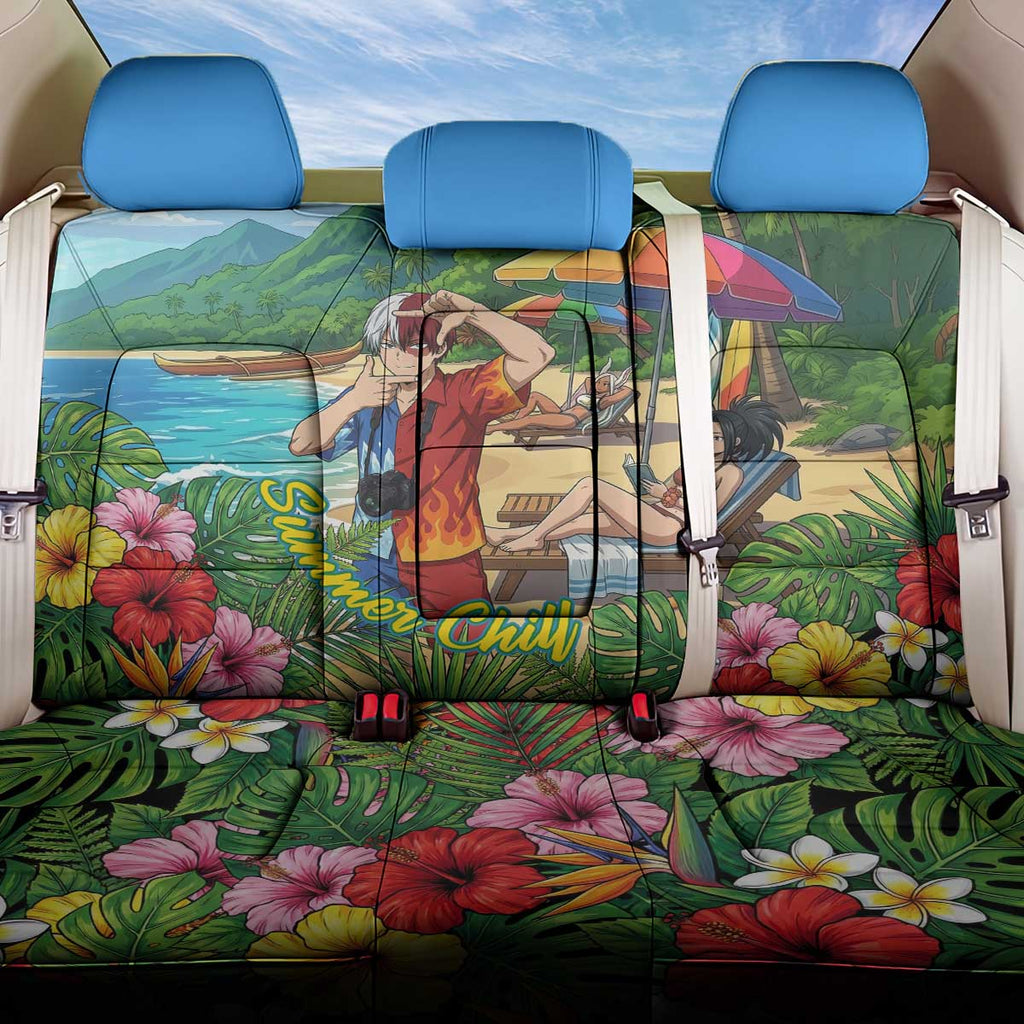 Shoto Todoroki Summer Chill Back Car Seat Cover Tropical Anime Leisure Scene