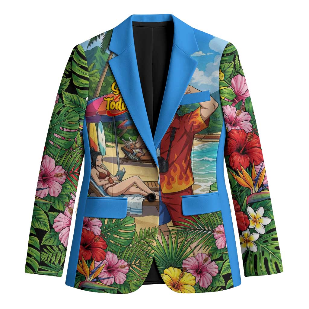 Shoto Todoroki Summer Chill Blazer Tropical Anime Leisure Scene