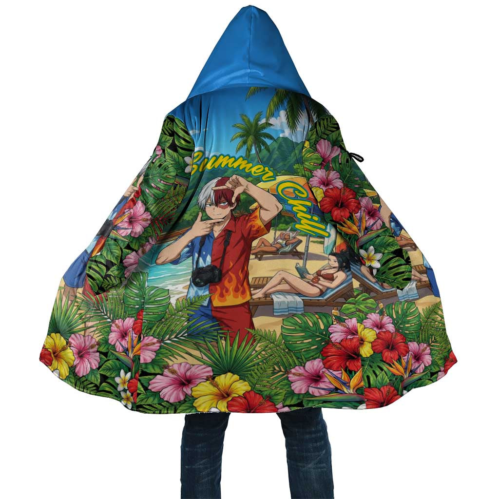 Shoto Todoroki Summer Chill Cloak Tropical Anime Leisure Scene