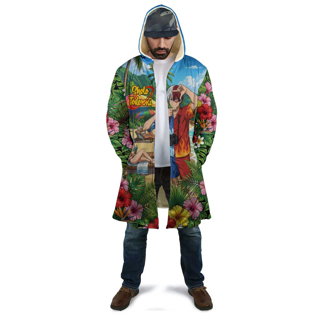 Shoto Todoroki Summer Chill Cloak Tropical Anime Leisure Scene