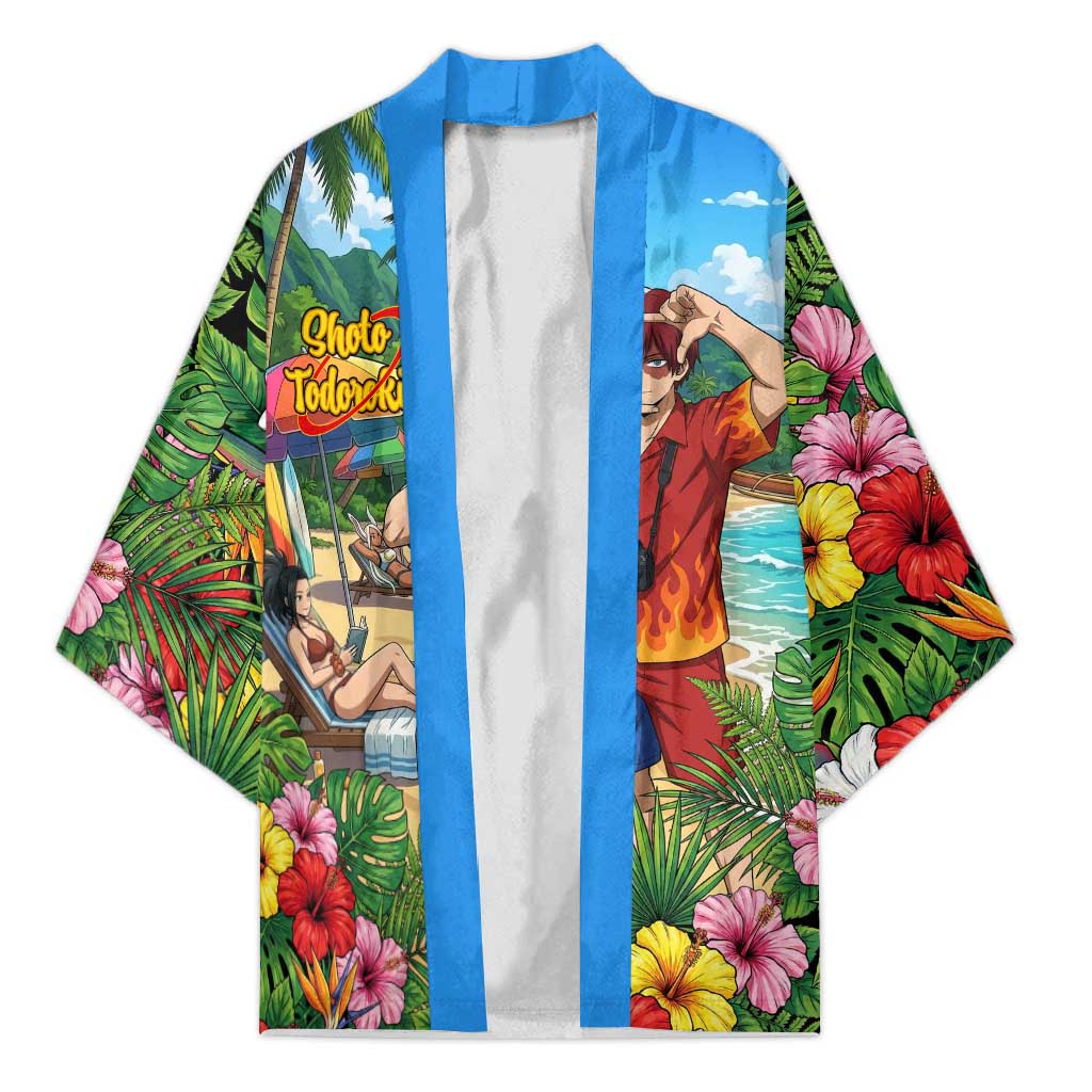 Shoto Todoroki Summer Chill Kimono Tropical Anime Leisure Scene