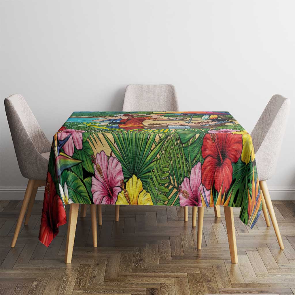 Shoto Todoroki Summer Chill Tablecloth Tropical Anime Leisure Scene