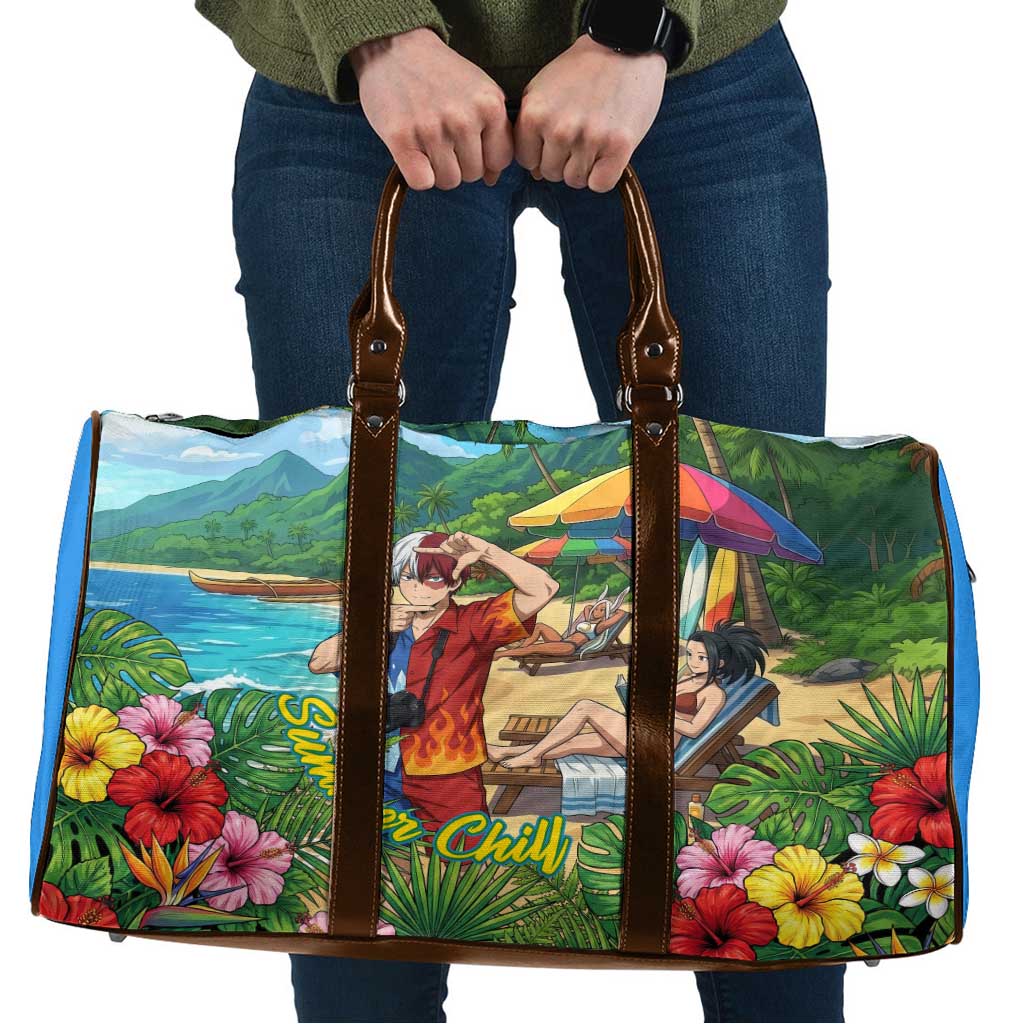 Shoto Todoroki Summer Chill Travel Bag Tropical Anime Leisure Scene