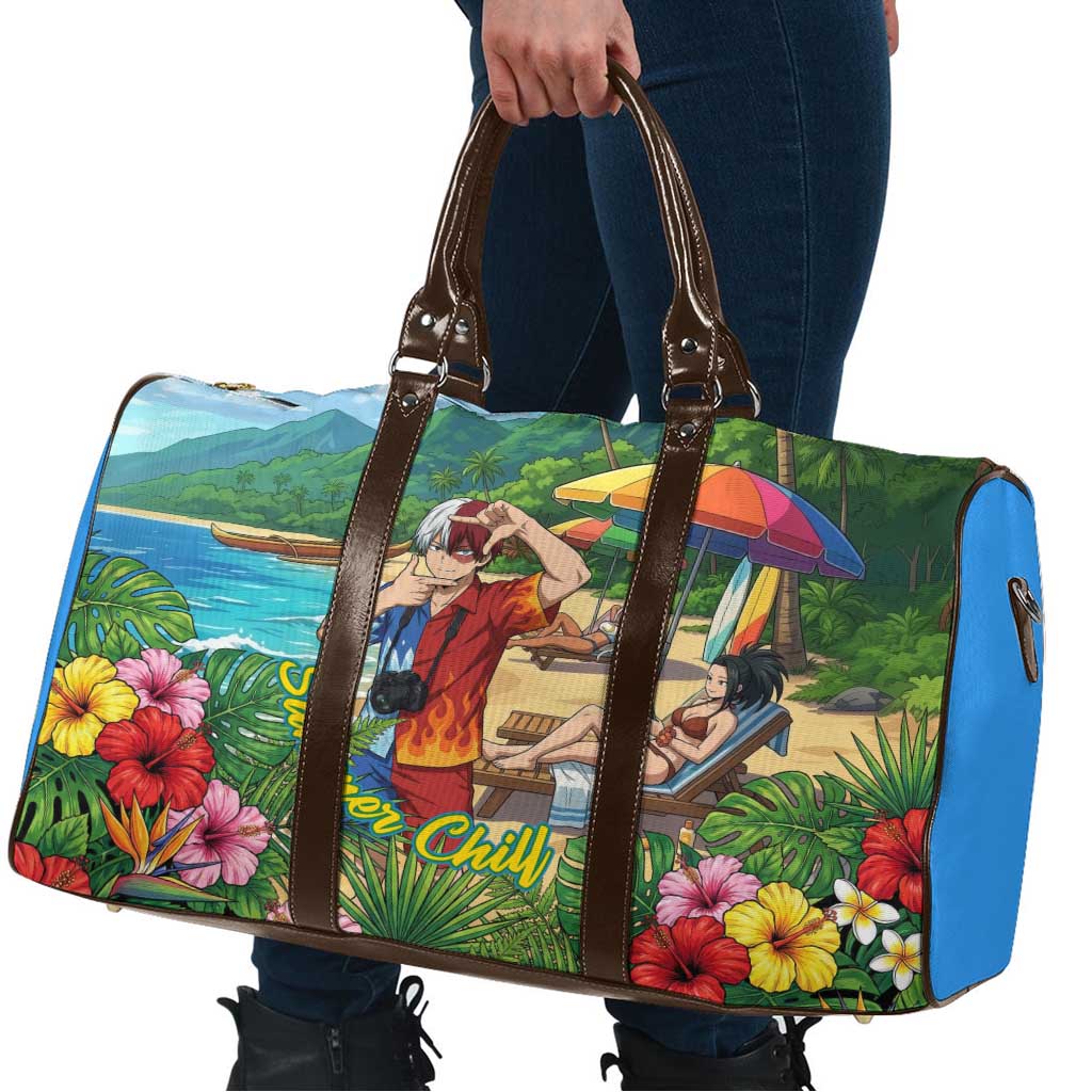 Shoto Todoroki Summer Chill Travel Bag Tropical Anime Leisure Scene