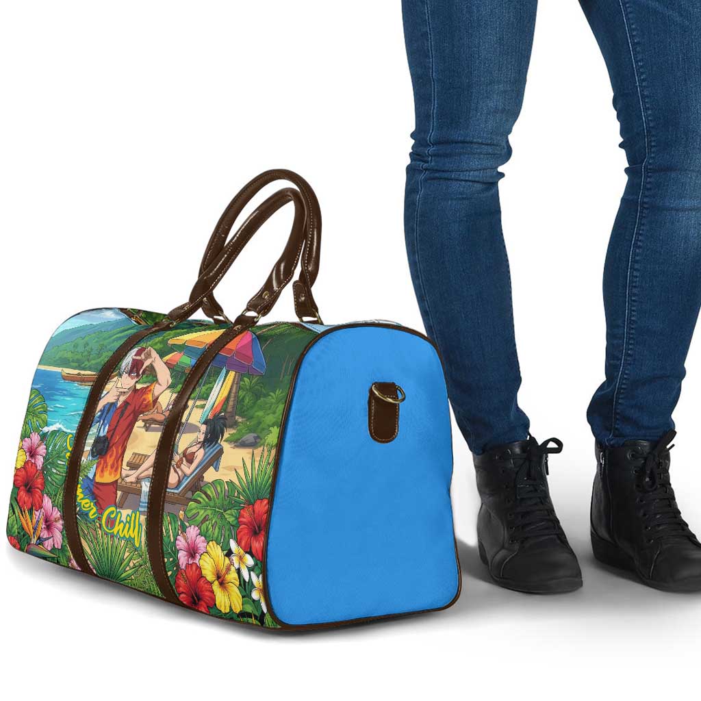 Shoto Todoroki Summer Chill Travel Bag Tropical Anime Leisure Scene