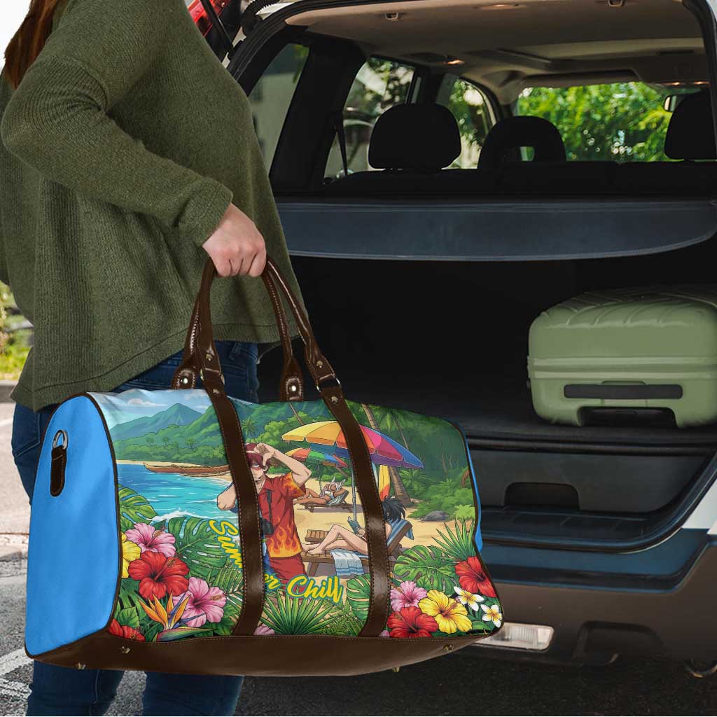 Shoto Todoroki Summer Chill Travel Bag Tropical Anime Leisure Scene