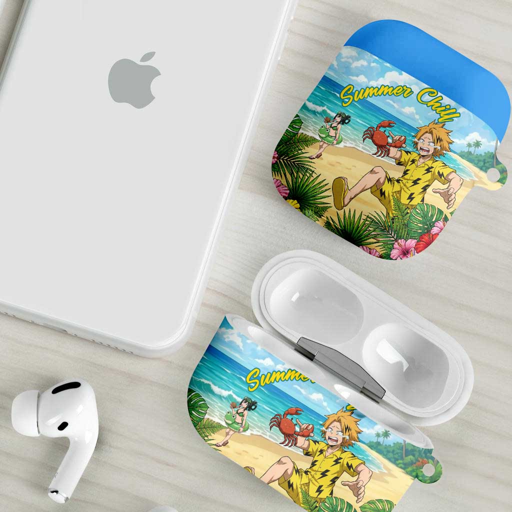 Denki Kaminari Summer Chill AirPods Case Tropical Anime Comedy Scene