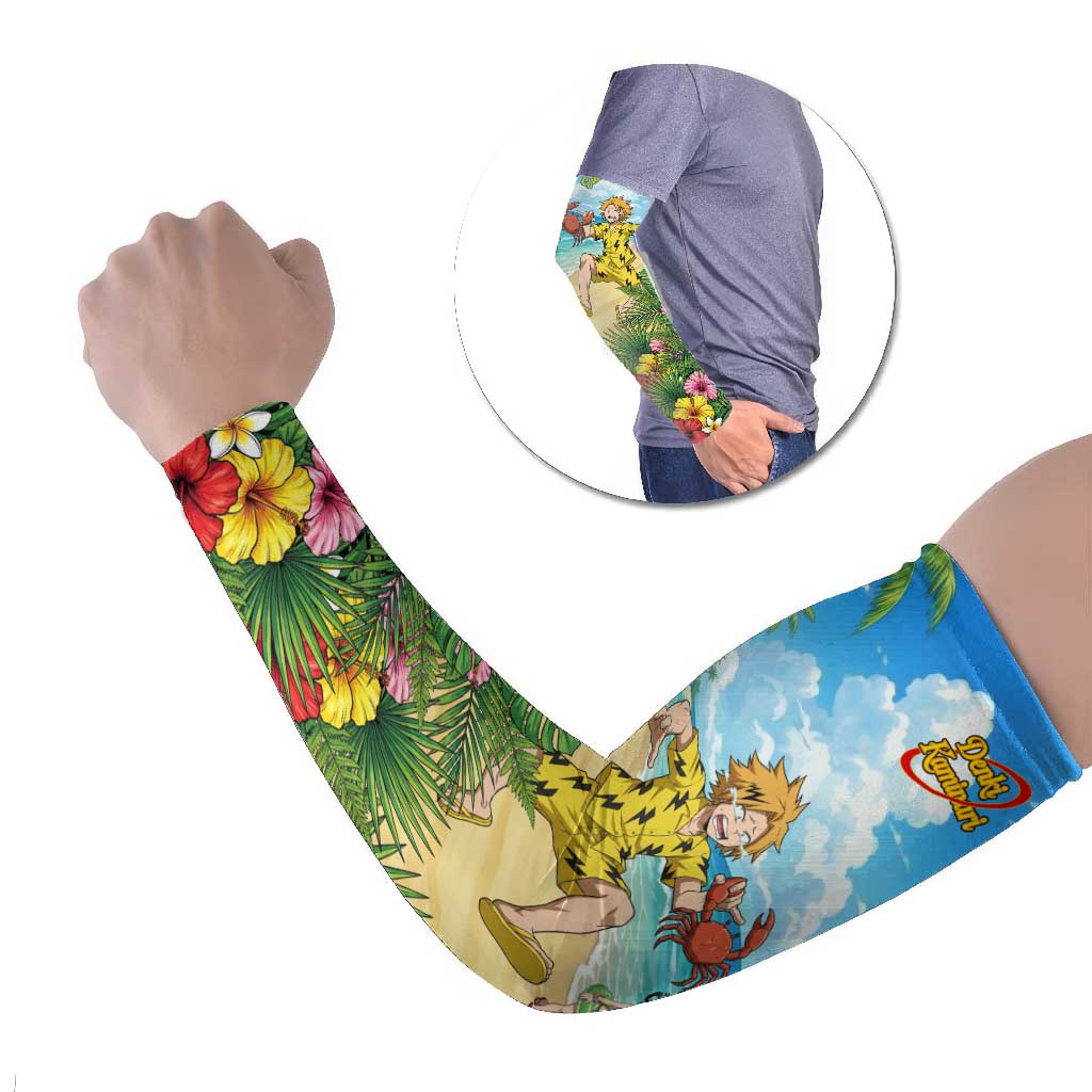 Denki Kaminari Summer Chill Arm Sleeves Tropical Anime Comedy Scene