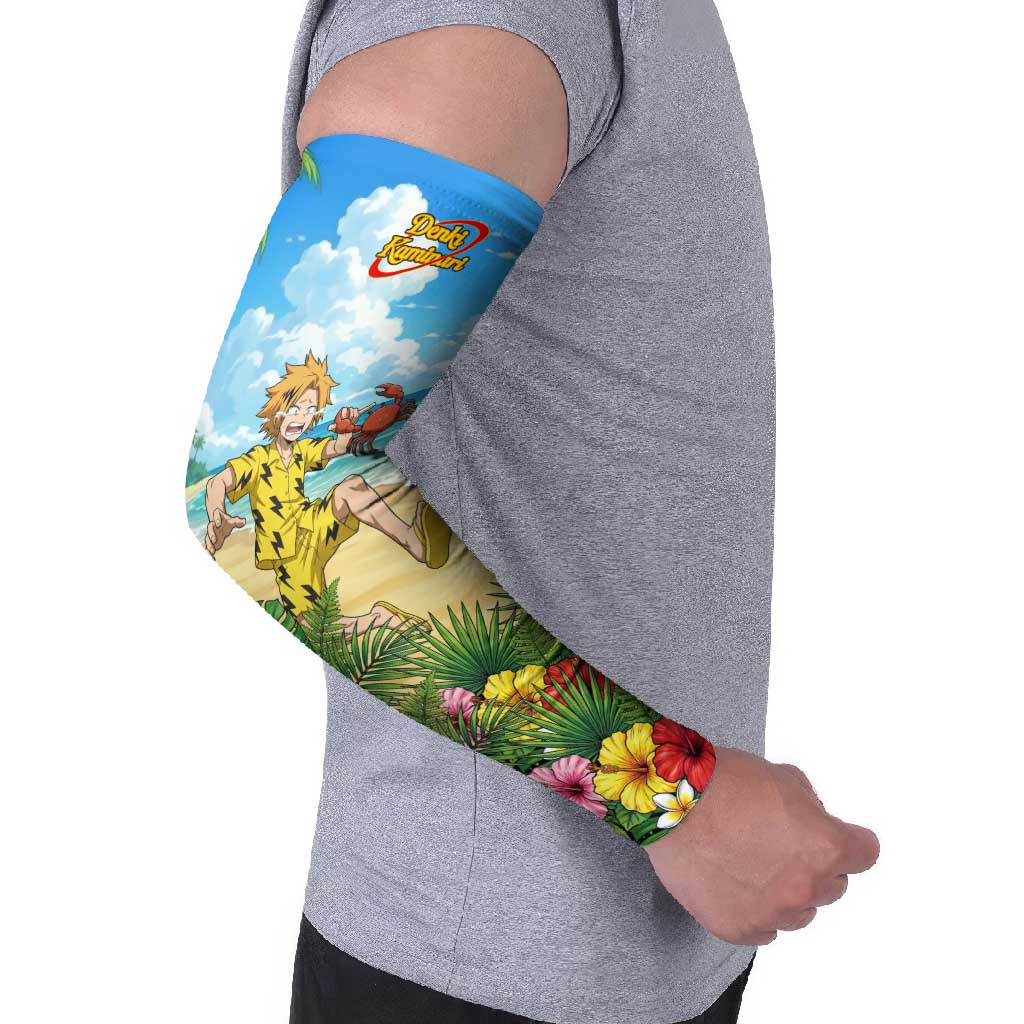Denki Kaminari Summer Chill Arm Sleeves Tropical Anime Comedy Scene