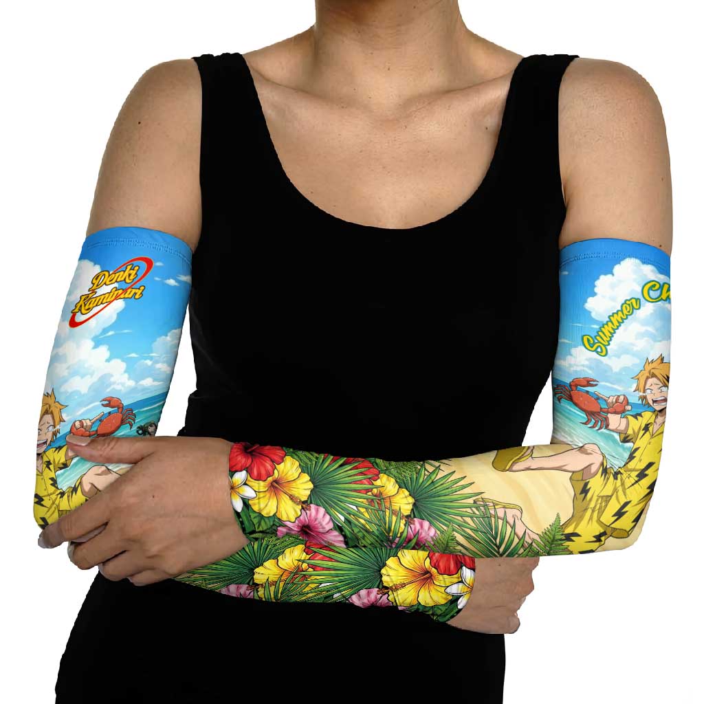 Denki Kaminari Summer Chill Arm Sleeves Tropical Anime Comedy Scene
