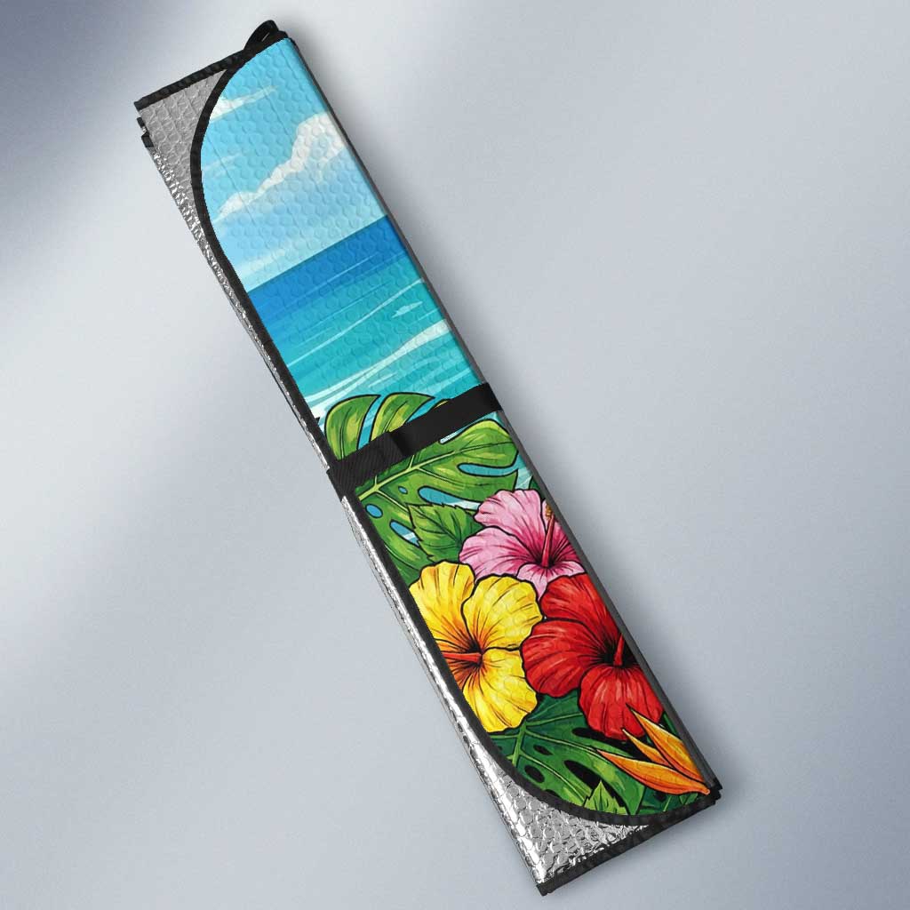 Denki Kaminari Summer Chill Auto Sun Shade Tropical Anime Comedy Scene
