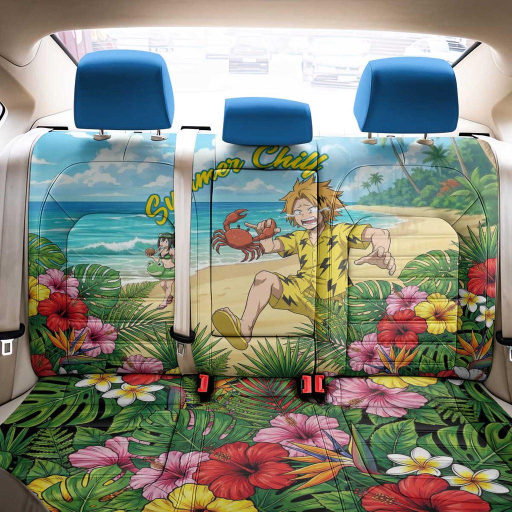 Denki Kaminari Summer Chill Back Car Seat Cover Tropical Anime Comedy Scene
