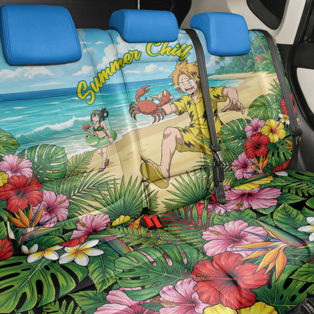 Denki Kaminari Summer Chill Back Car Seat Cover Tropical Anime Comedy Scene
