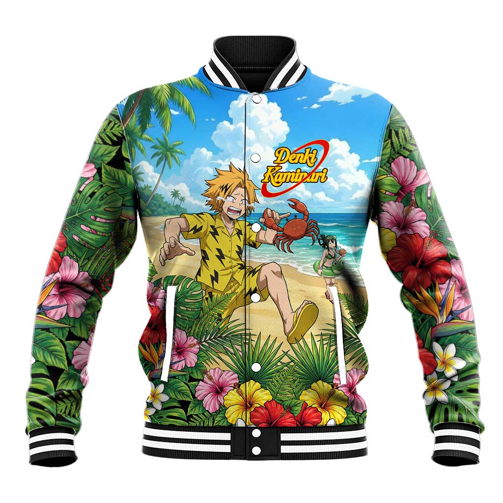 Denki Kaminari Summer Chill Baseball Jacket Tropical Anime Comedy Scene