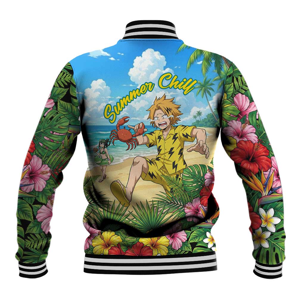 Denki Kaminari Summer Chill Baseball Jacket Tropical Anime Comedy Scene