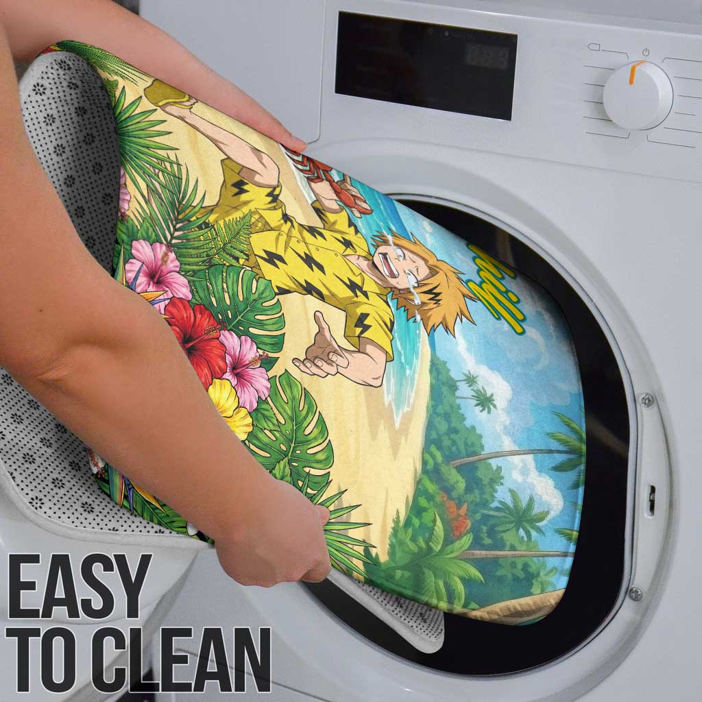 Denki Kaminari Summer Chill Bathroom Set Tropical Anime Comedy Scene