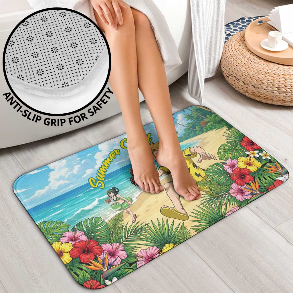 Denki Kaminari Summer Chill Bathroom Set Tropical Anime Comedy Scene