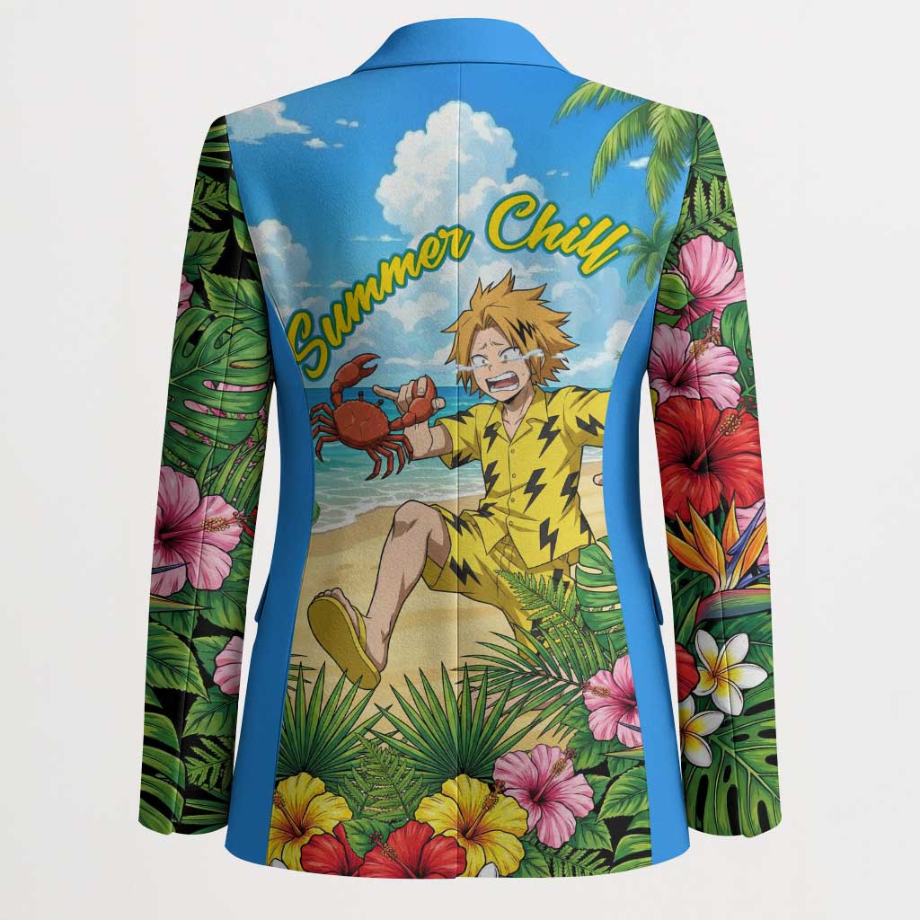 Denki Kaminari Summer Chill Blazer Tropical Anime Comedy Scene
