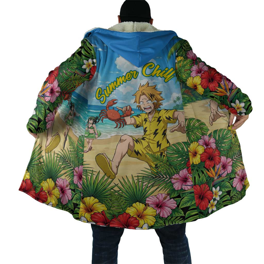 Denki Kaminari Summer Chill Cloak Tropical Anime Comedy Scene