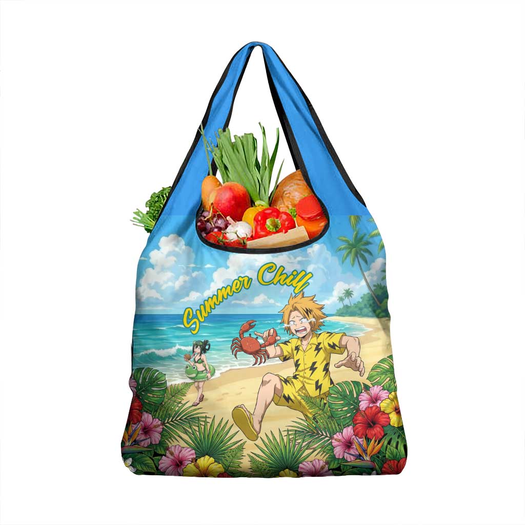 Denki Kaminari Summer Chill Grocery Bag Tropical Anime Comedy Scene