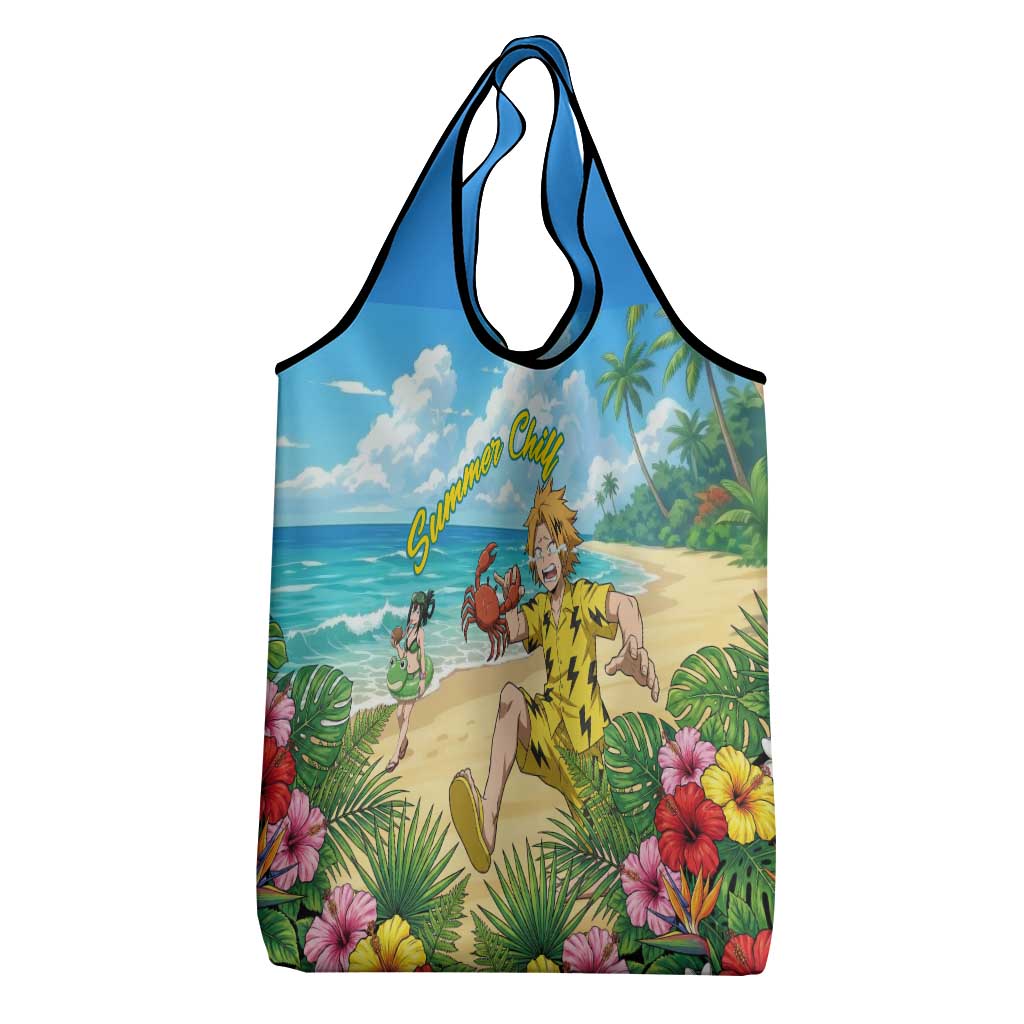 Denki Kaminari Summer Chill Grocery Bag Tropical Anime Comedy Scene