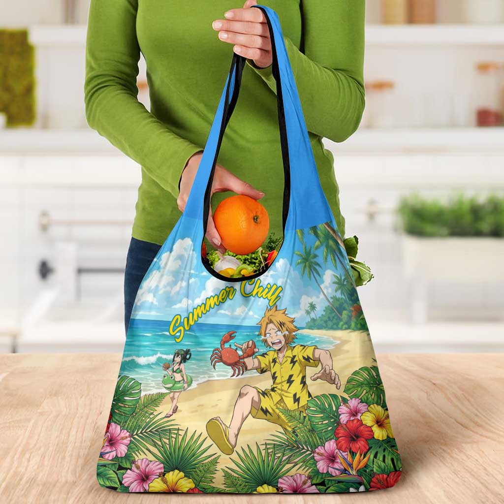Denki Kaminari Summer Chill Grocery Bag Tropical Anime Comedy Scene
