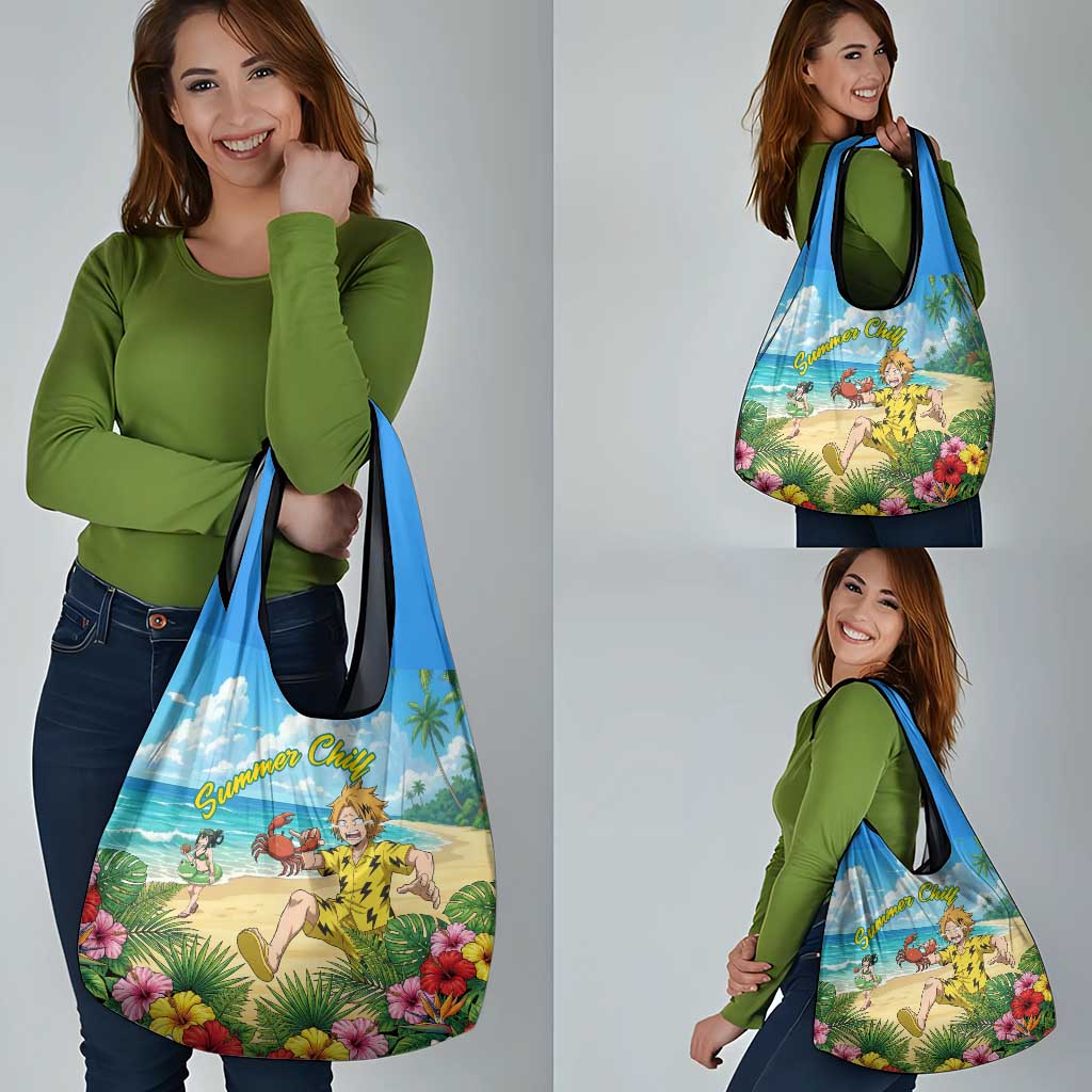 Denki Kaminari Summer Chill Grocery Bag Tropical Anime Comedy Scene