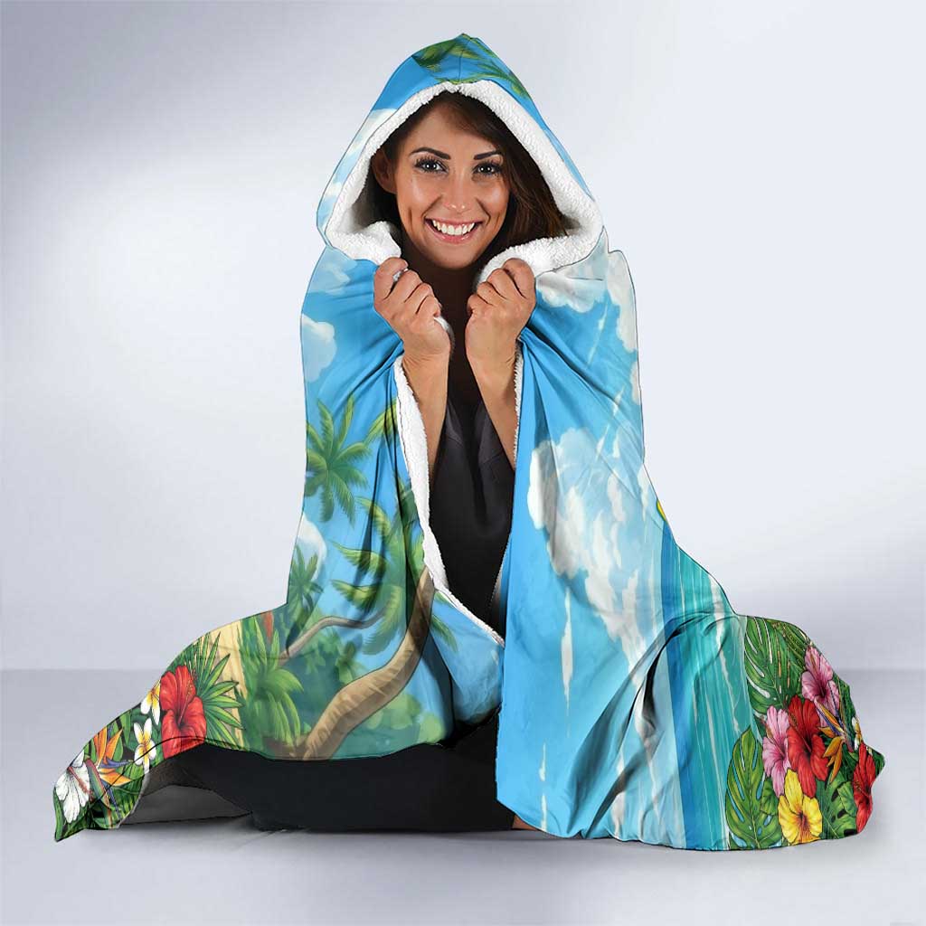 Denki Kaminari Summer Chill Hooded Blanket Tropical Anime Comedy Scene
