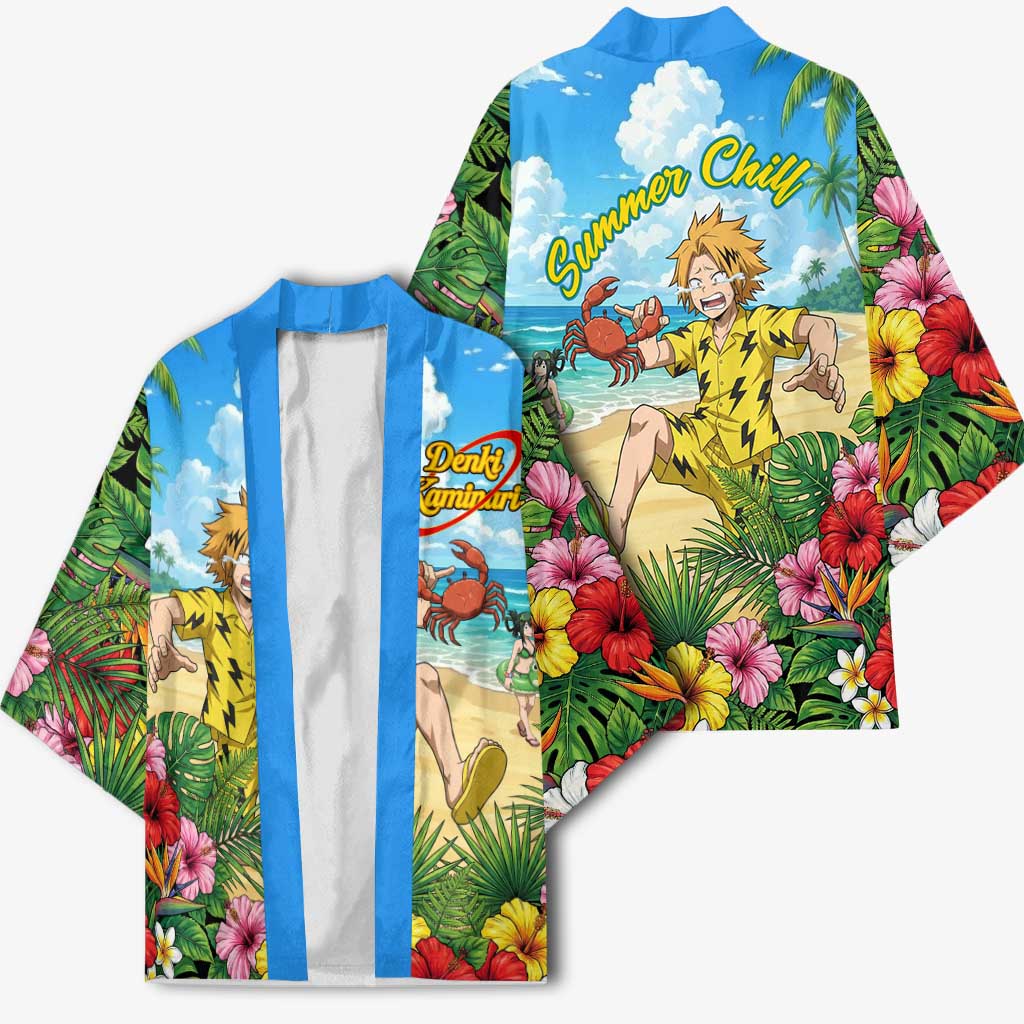 Denki Kaminari Summer Chill Kimono Tropical Anime Comedy Scene