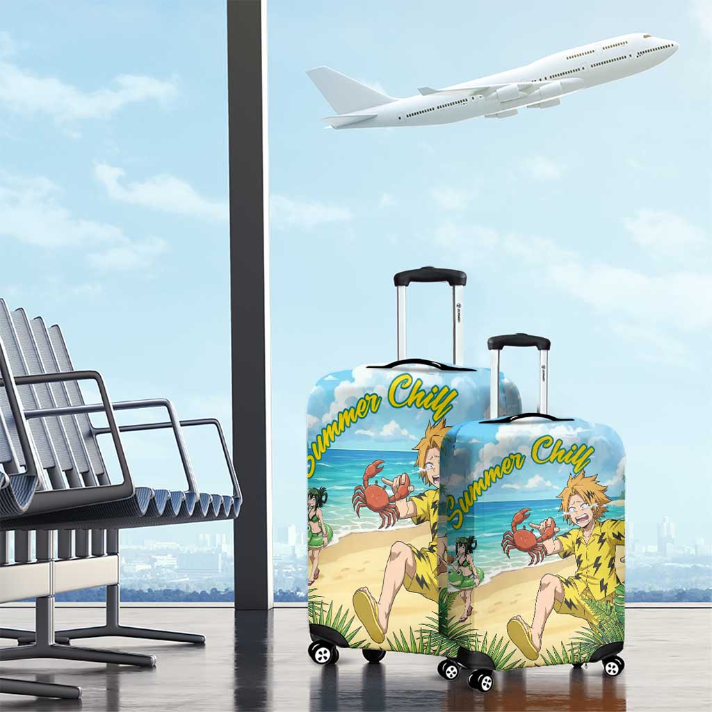Denki Kaminari Summer Chill Luggage Cover Tropical Anime Comedy Scene